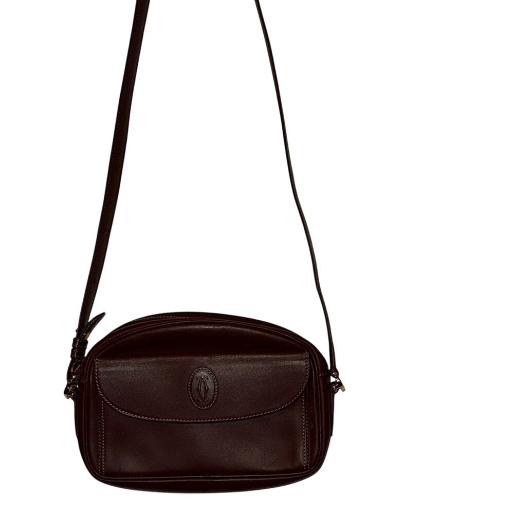 Cartier Must De Cartier Bordeaux leather crossbody Bag